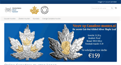 Desktop Screenshot of canadese-munten.nl